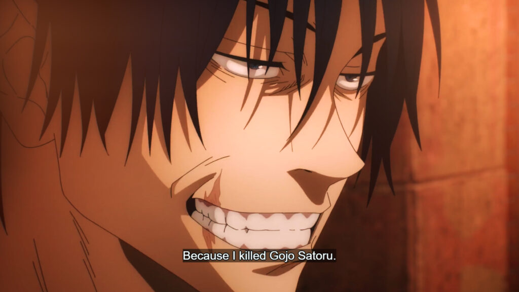 toji telling he killed gojo scene