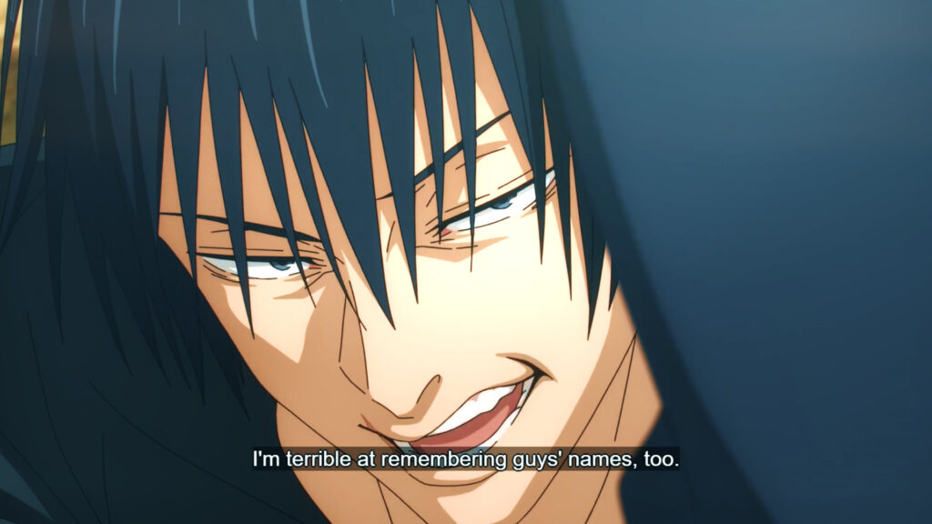 toji vs gojo before the beginning of theri fight scene